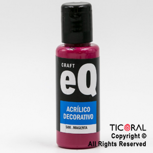 ACRIL.DECOR.EQ 500 MAGENTA 50ML X 6 UNIDADES